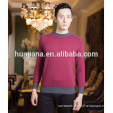 2015 fashion men's 100% cashmere sweater